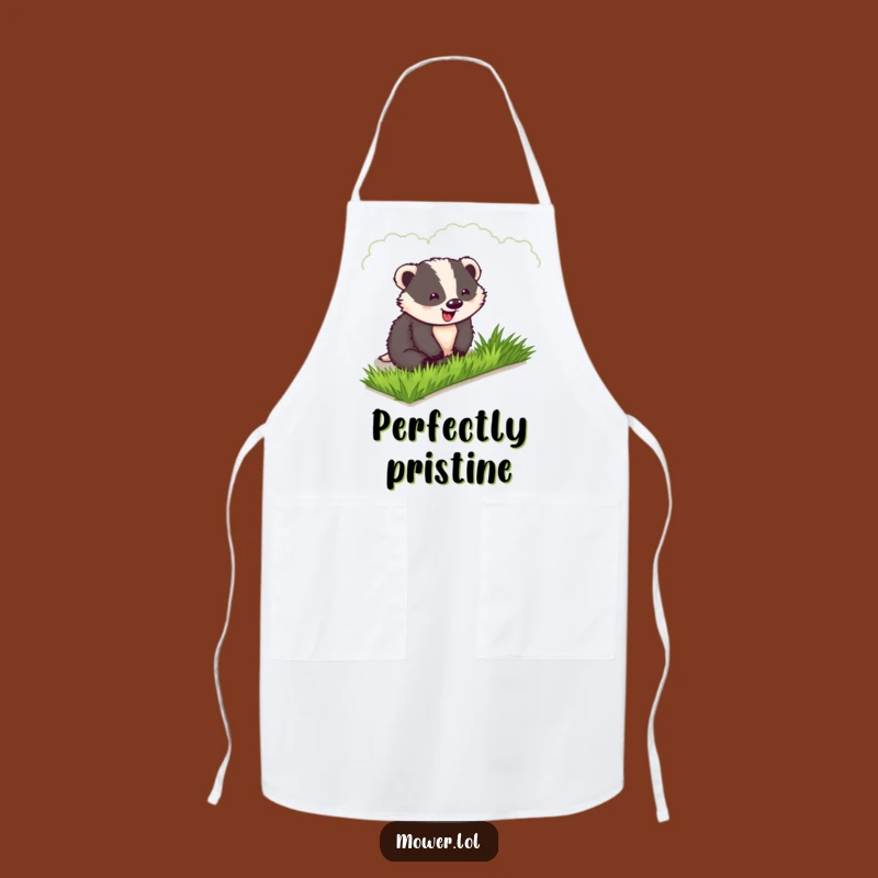 Funny Badger Chef Apron: Hilarious Gardener Kitchen Wear, Perfect Funny Gift