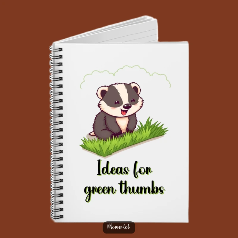 Funny Badger Garden Planner Notebook: Hilarious Journal, Perfect Funny Gift