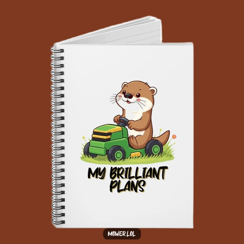 Funny Otter Mower Notebook: Playful Driver & Hilarious Journal